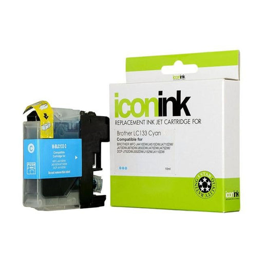 Icon Compatible Brother LC133 Cyan Ink Cartridge-Officecentre
