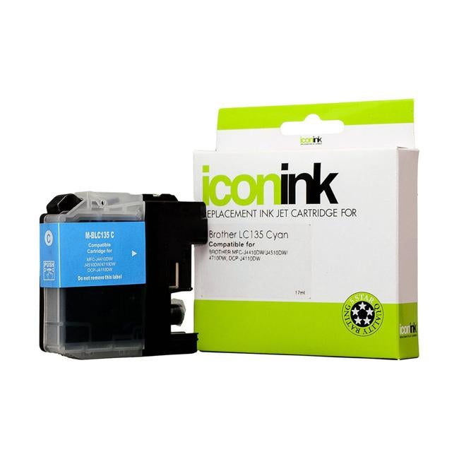 Icon Compatible Brother LC135 Cyan Ink Cartridge-Officecentre