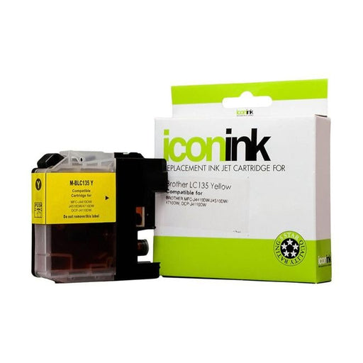 Icon Compatible Brother LC135 Yellow Ink Cartridge-Officecentre