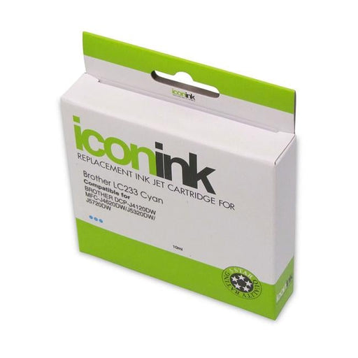 Icon Compatible Brother LC233 Cyan Ink Cartridge-Officecentre