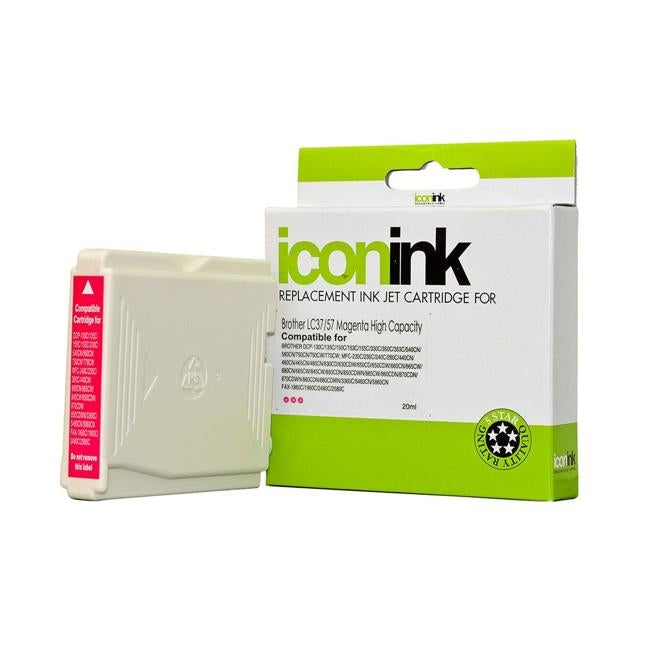 Icon Compatible Brother LC37 LC57 Magenta Ink Cartridge-Officecentre