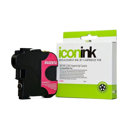 Icon Compatible Brother LC38 LC67 Magenta Ink Cartridge-Officecentre