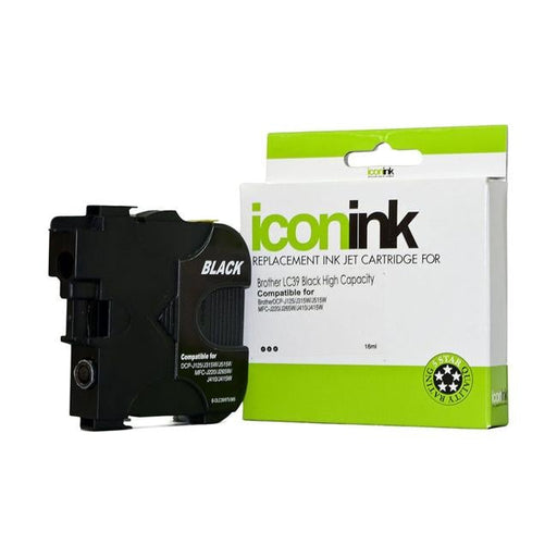 Icon Compatible Brother LC39 Black Ink Cartridge-Officecentre