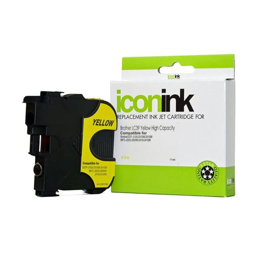 Icon Compatible Brother LC39 Yellow Ink Cartridge-Officecentre