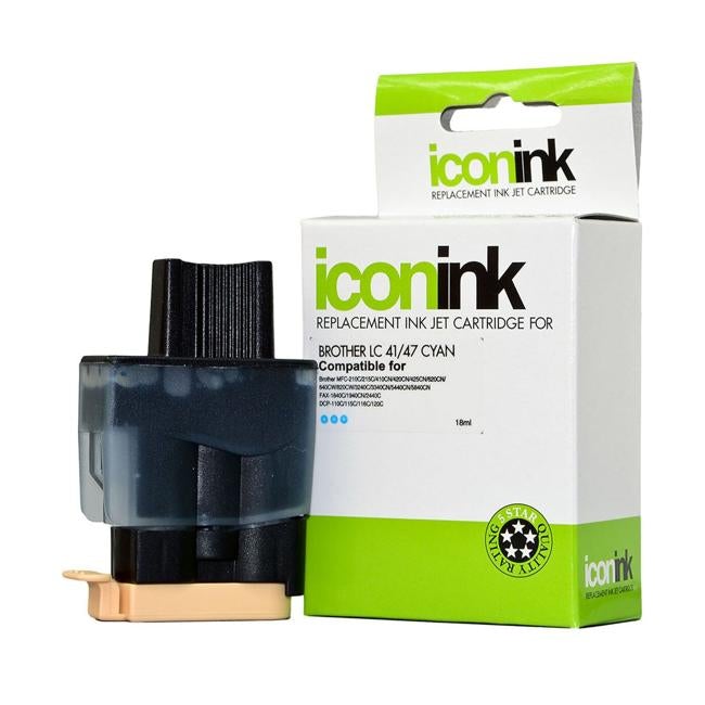 Icon Compatible Brother LC47 Cyan Ink Cartridge-Officecentre
