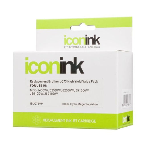 Icon Compatible Brother LC73 LC40 BCMY Ink Value Pack-Officecentre