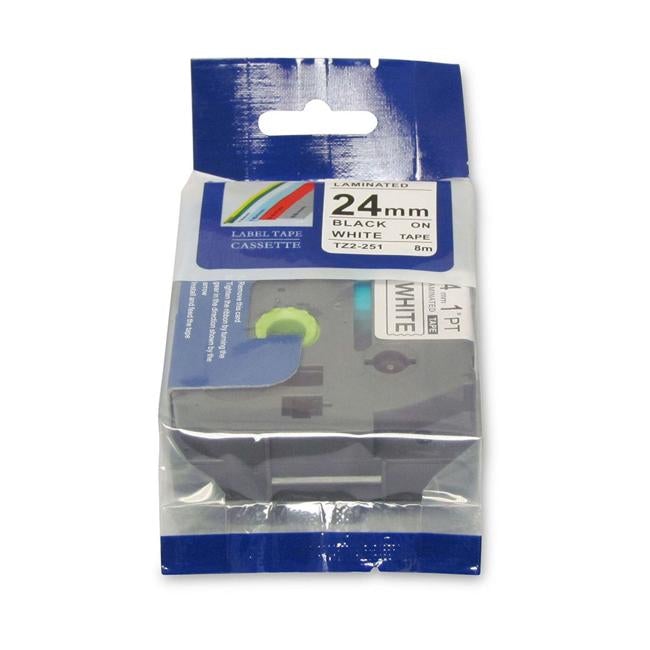 Icon Compatible Brother TZ Tape 24mm Black on White-Officecentre