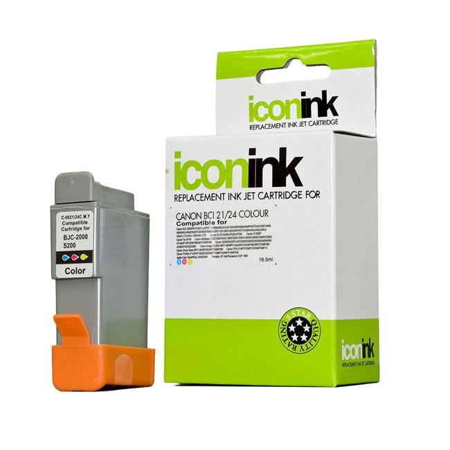 Icon Compatible Canon BCI21 BCI24 Colour Ink Cartridge-Officecentre