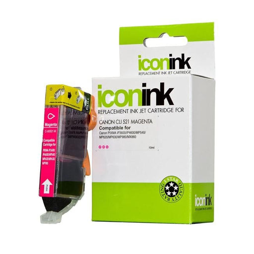 Icon Compatible Canon CLI521 Magenta Ink Cartridge-Officecentre