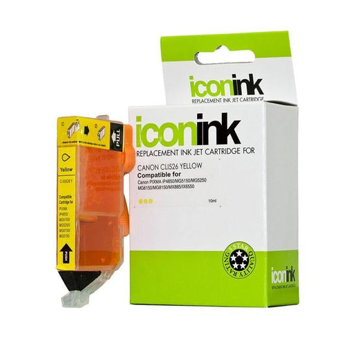 Icon Compatible Canon CLI526 Yellow Ink Cartridge-Officecentre