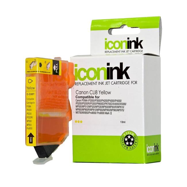 Icon Compatible Canon CLI8 Yellow Ink Cartridge-Officecentre