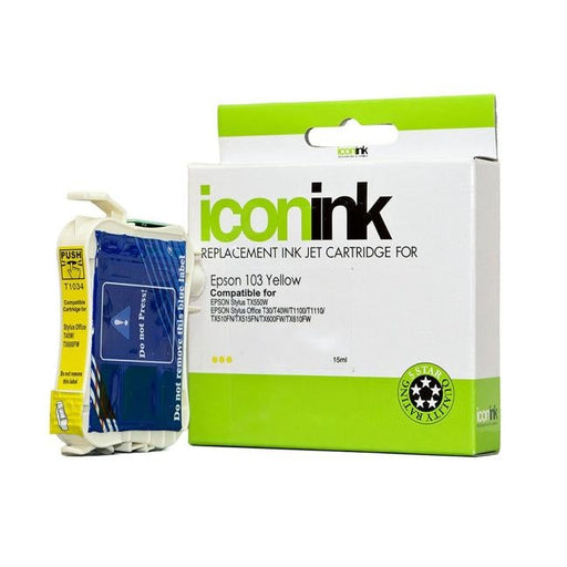 Icon Compatible Epson 103 Yellow Ink Cartridge-Officecentre