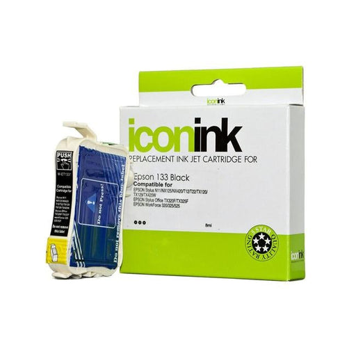 Icon Compatible Epson 133 Black Ink Cartridge-Officecentre