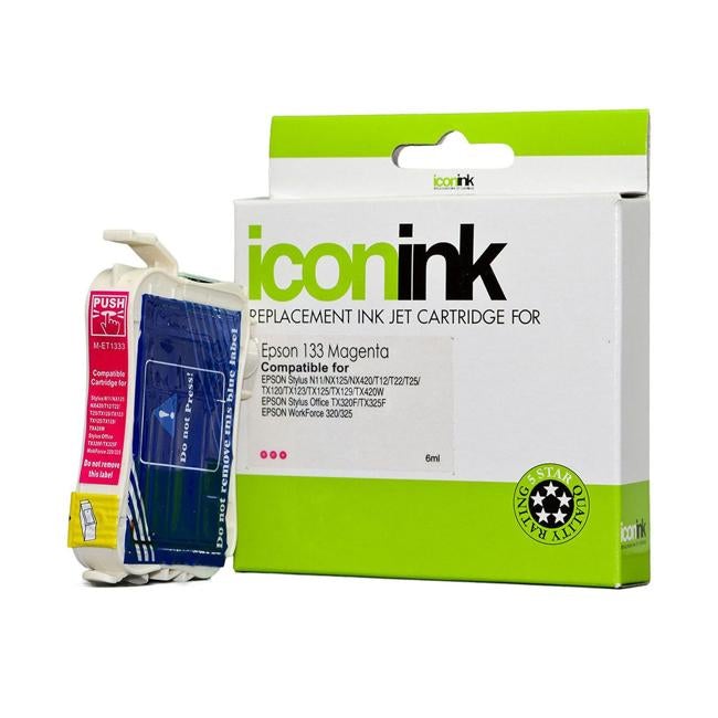 Icon Compatible Epson 133 Magenta Ink Cartridge-Officecentre