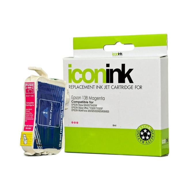 Icon Compatible Epson 138 Magenta Ink Cartridge-Officecentre