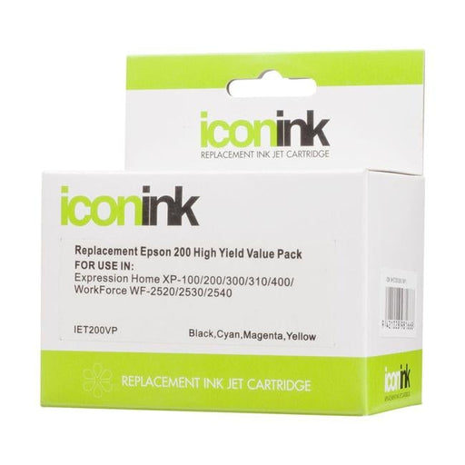 Icon Compatible Epson 200XL BCMY Ink Value Pack-Officecentre
