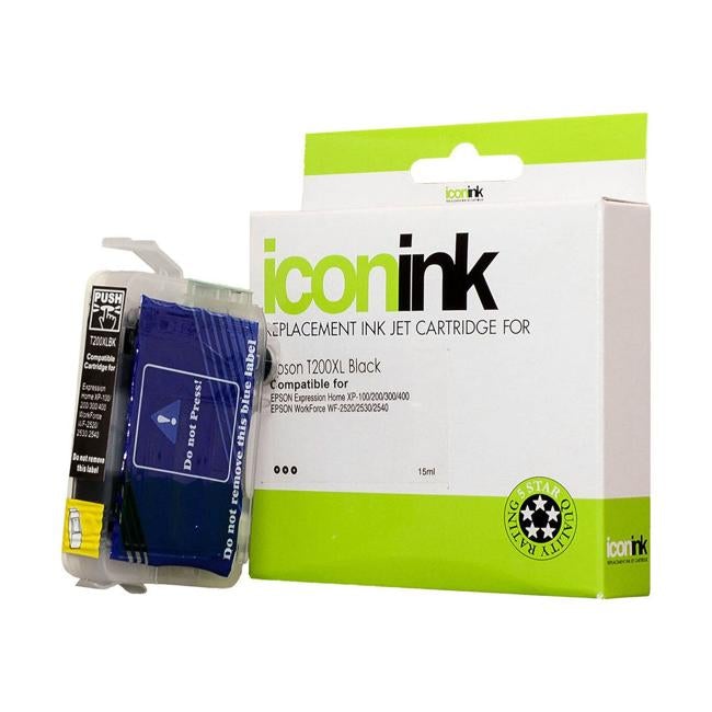 Icon Compatible Epson 200XL C13T201192 Black Ink Cartridge-Officecentre