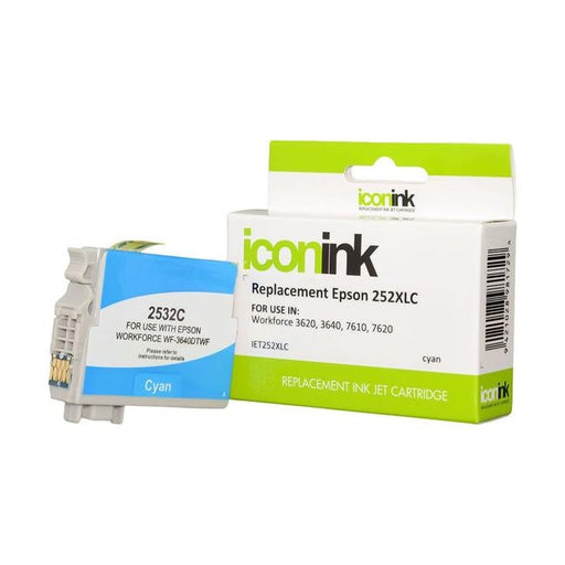 Icon Compatible Epson 252XL C13T253292 Cyan Ink Cartridge-Officecentre