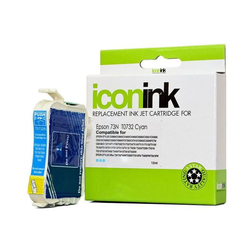 Icon Compatible Epson 73N Cyan Ink Cartridge-Officecentre