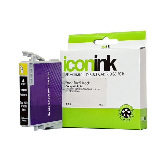 Icon Compatible Epson T0491 Black Ink Cartridge-Officecentre