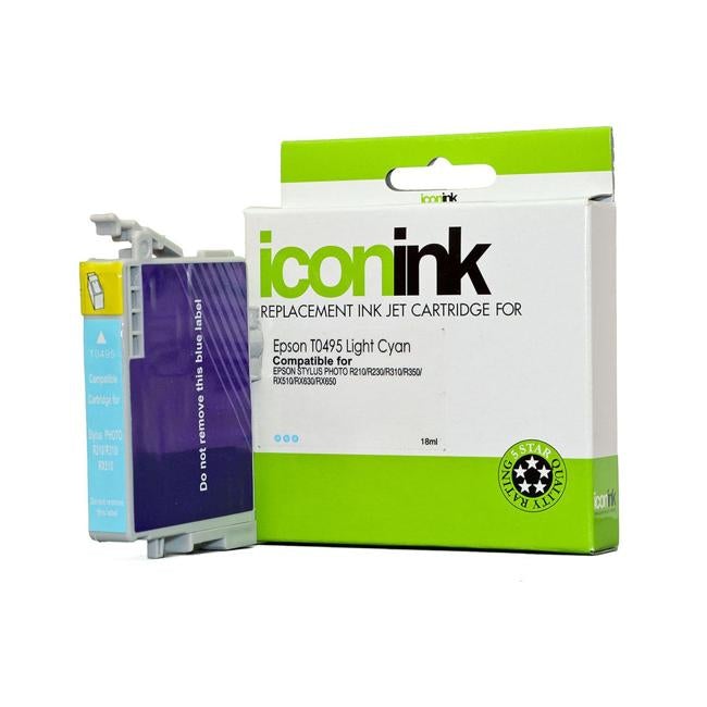 Icon Compatible Epson T0495 Light Cyan Ink Cartridge-Officecentre