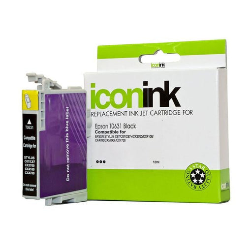 Icon Compatible Epson T0631 Black Ink Cartridge-Officecentre
