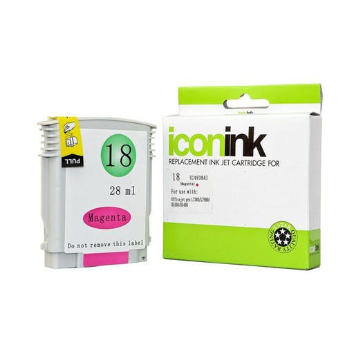Icon Compatible HP 18 Magenta Ink Cartridge (C4938A)-Officecentre