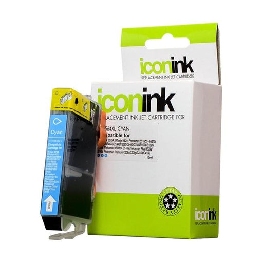 Icon Compatible HP 564 Cyan XL Ink Cartridge (CB323WA)-Officecentre