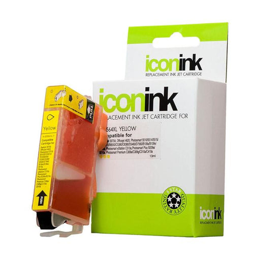 Icon Compatible HP 564 Yellow XL Ink Cartridge (CB325WA)-Officecentre