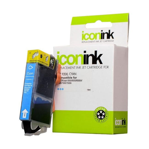 Icon Compatible HP 920 Cyan XL Ink Cartridge (CD972AA)-Officecentre