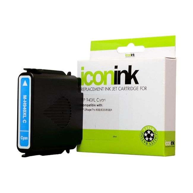Icon Compatible HP 940 Cyan XL Ink Cartridge (C4907AA)-Officecentre