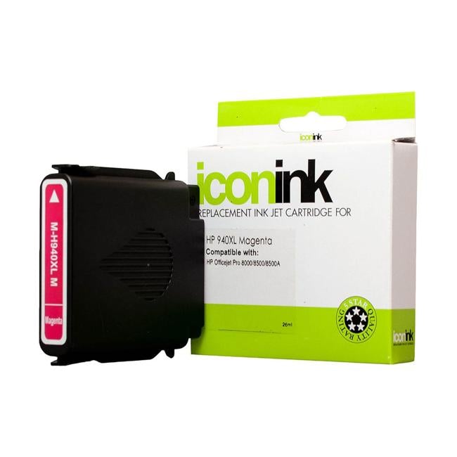 Icon Compatible HP 940 Magenta XL Ink Cartridge (C4908AA)-Officecentre
