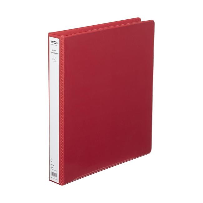 Icon Insert Binder A4 2D 26mm Red-Officecentre