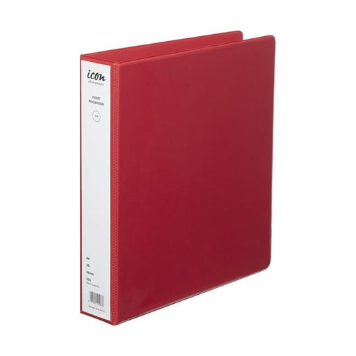 Icon Insert Binder A4 2D 38mm Red-Officecentre