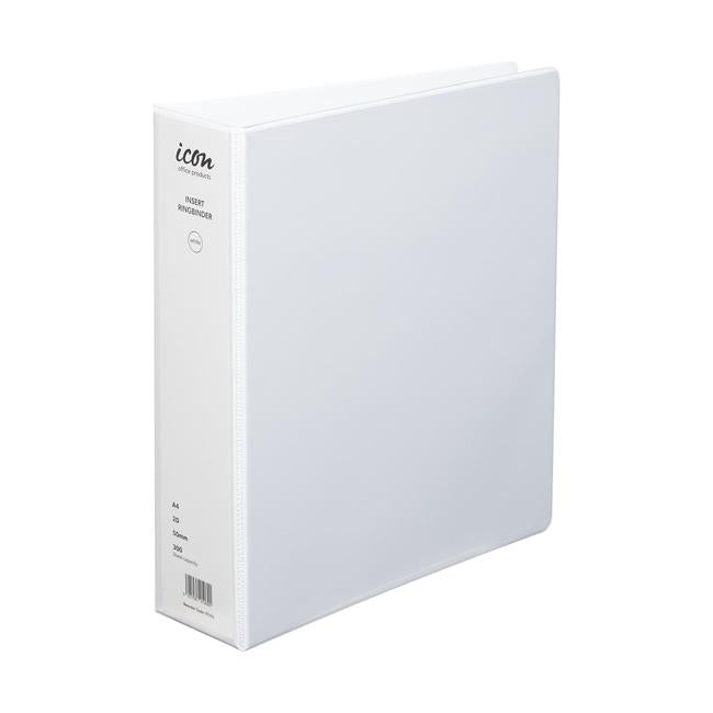 Icon Insert Binder A4 2D 50mm White-Officecentre