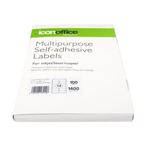 Icon Multipurpose Labels 99.1x38.1mm 14 Per Sheet-Officecentre