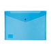 Icon PP Document Wallet A4 Button Closure Blue-Officecentre