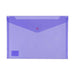 Icon PP Document Wallet A4 Button Closure Purple-Officecentre