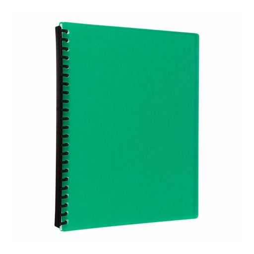 Icon Refillable Display Book 20 Pocket Green-Officecentre