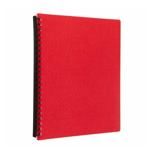 Icon Refillable Display Book 20 Pocket Red-Officecentre