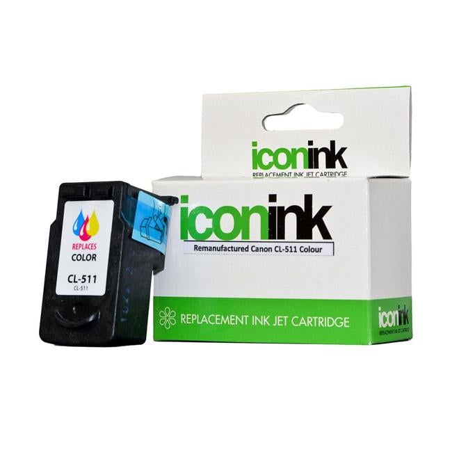 Icon Remanufactured Canon CL511 Colour Ink Cartridge-Officecentre