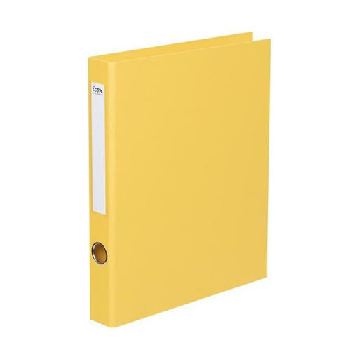 Icon Ringbinder Linen A4 2D 26mm Yellow-Officecentre