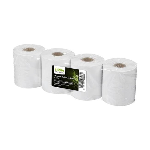 Icon Thermal Roll 57x50mm Pack 4-Officecentre