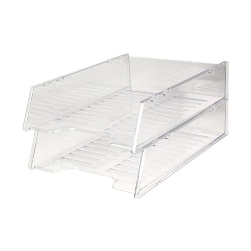 Italplast Letter Tray A4 Clear-Officecentre