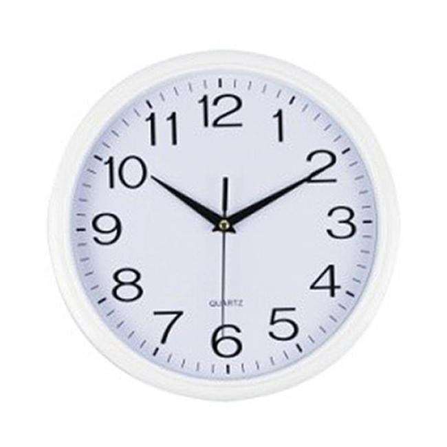 Italplast Wall Clock 30cm White-Officecentre