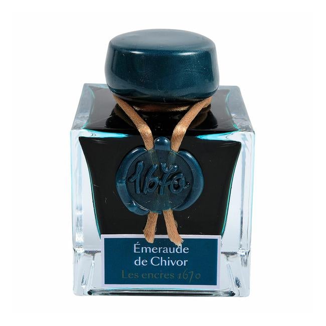 Jacques Herbin 1670 Ink 50ml Emerald of Chivor-Officecentre
