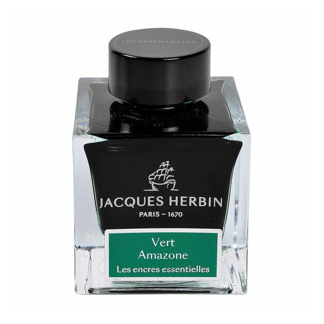 Jacques Herbin Essential Ink 50ml Vert Amazone-Officecentre