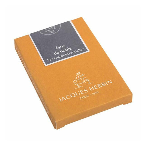 Jacques Herbin Essential Ink Cartridge Gris de Houle Pack of 7-Officecentre