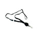 Kevron id1021 badge reel with lanyard black pack 10-Officecentre