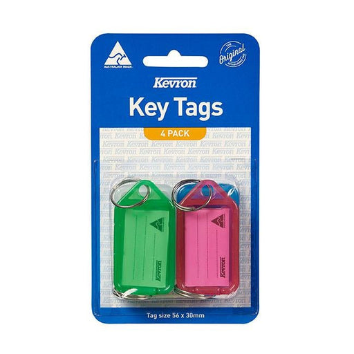 Kevron id5 keytags assorted pack 4-Officecentre